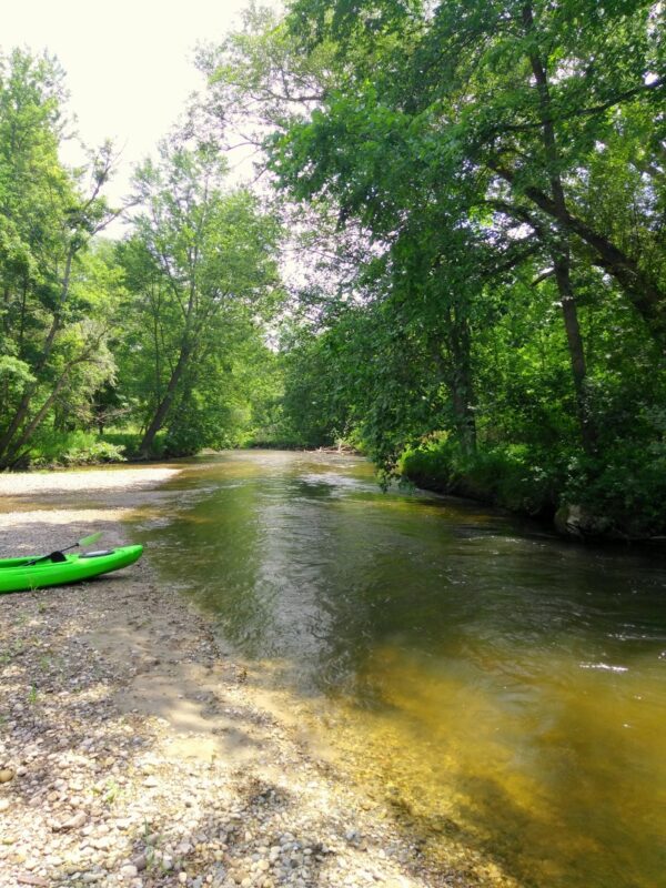 One Kayak Paddle Blade Is Better Than None; A Clinton River Paddling 